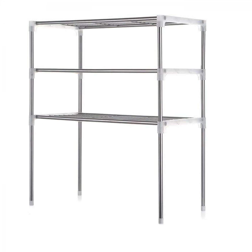 211471 Estante ahorra espacio para microondas 3 estantes para cocina 60x25x65cm