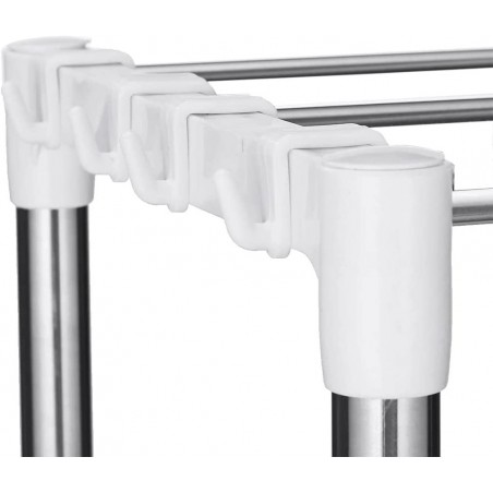 211471 Estante ahorra espacio para microondas 3 estantes para cocina 60x25x65cm