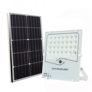 Foco LED 150W Luz fría con panel solar cámara de... 2
