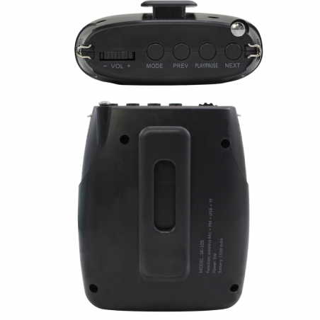 SK-105 Amplificador de voz portátil Radio FM Altavoces y micrófono inalámbricos