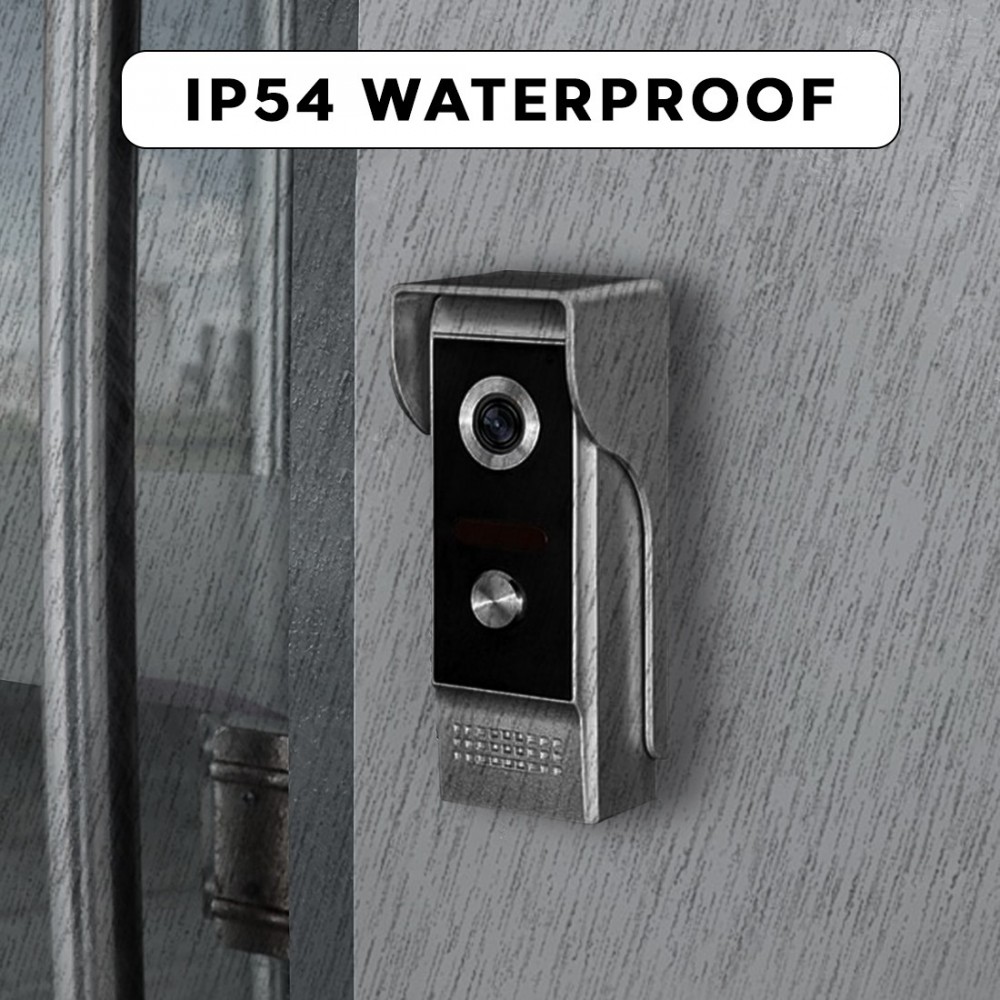 Videoportero bifamiliar con doble cámara LCD 7"...