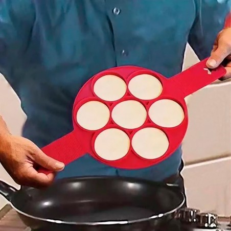 Molde silicona para panqueque plegable antiadherente sin BPA para sartén y horno