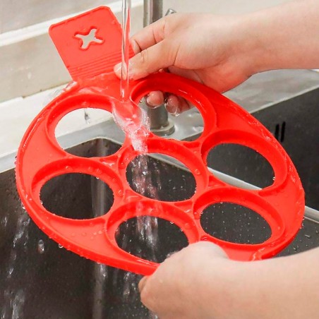 Molde silicona para panqueque plegable antiadherente sin BPA para sartén y horno