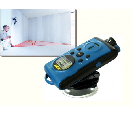 HANDTOOLS 5 EN 1 - Medidor de distancia láser y detector KINZO (Herramienta profesional de bricolaje y taller)