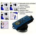HANDTOOLS 5 EN 1 - Medidor de distancia láser y detector KINZO (Herramienta profesional de bricolaje y taller)