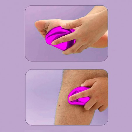 Exfoliante corporal facial sin dolor Crystal Epilator reutilizable en piedra