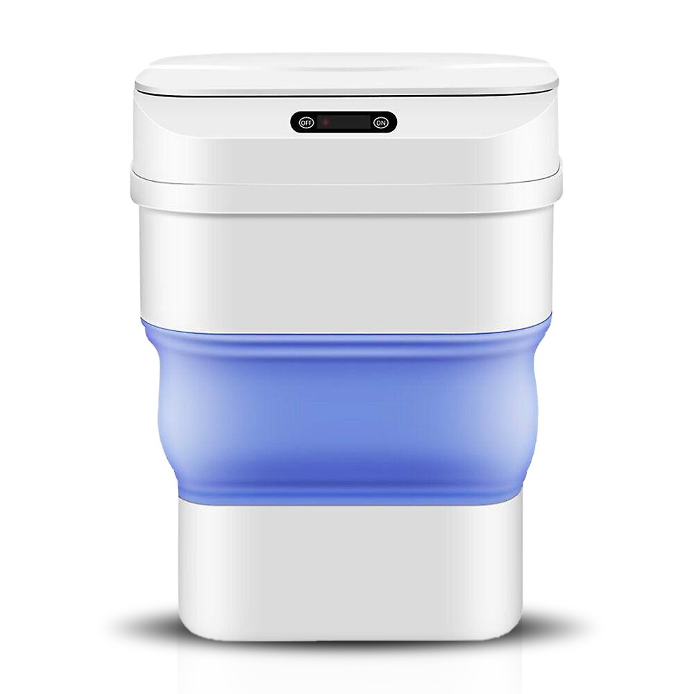 Cubo de basura plegable automático con sensor...