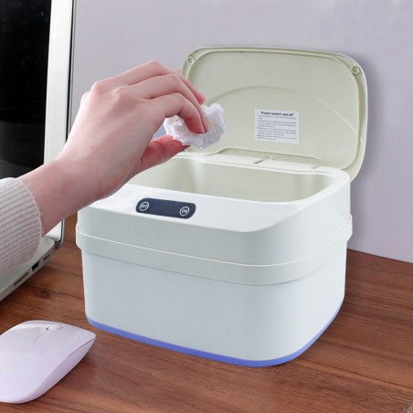 Cubo de basura plegable automático con sensor infrarrojo inteligente