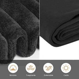 Leggings Zero Gradi con felpa interno son térmicos NEGRO... 2