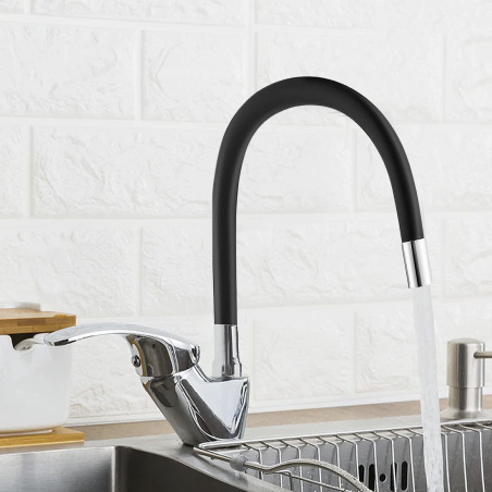 Grifo mezclador monomando Manguera giratoria flexible para fregadero de cocina