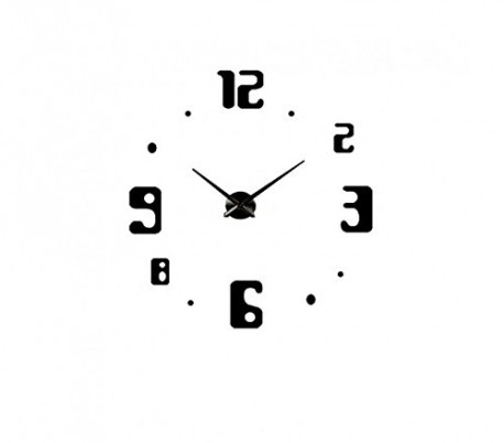 Reloj adhesivo de gomaespuma para la pared (Diseño chic y minimalista para la decoración del hogar) 738306 VESTIAMO CASA