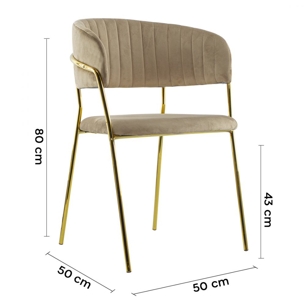 Set de 4 Sillas de comedor DAFNE sillón...