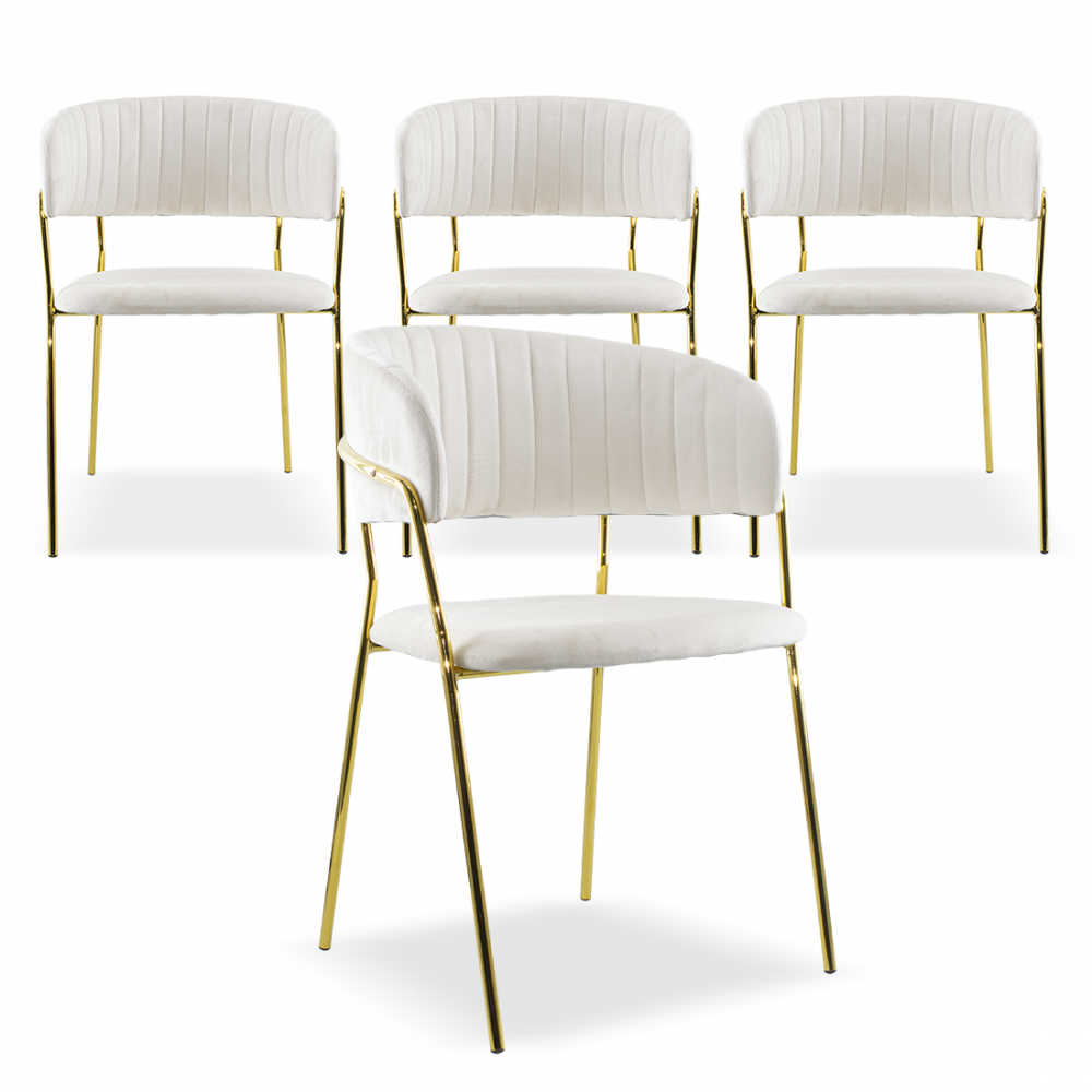 Set de 4 Sillas de comedor DAFNE sillón...