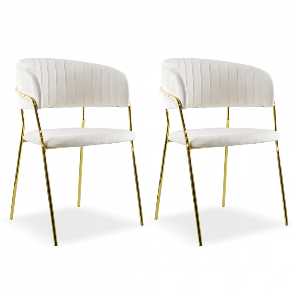 Conjunto 2 Sillas de comedor DAFNE sillón de...