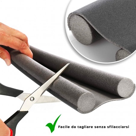 Burlet para debajo de la puerta Sello doble universal Cortable a prueba de agua