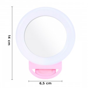 Selfie Ring Light Smartphone con abrazadera Flash LED RGB... 2