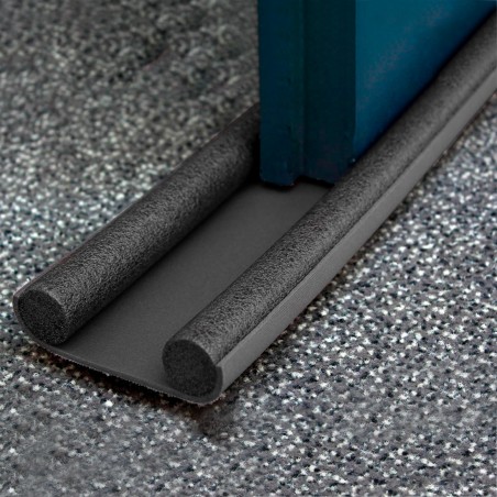 Pack de 2 burletes para debajo de puertas y ventanas Doble sello recortable