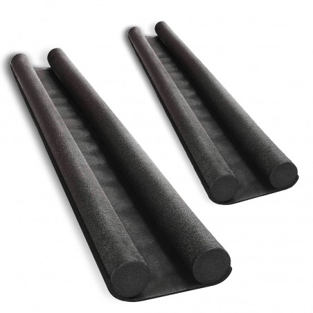 Pack de 2 burletes para debajo de puertas y ventanas Doble sello recortable