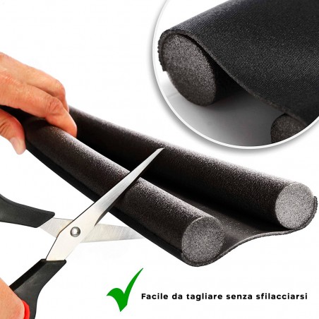 Pack de 2 burletes para debajo de puertas y ventanas Doble sello recortable