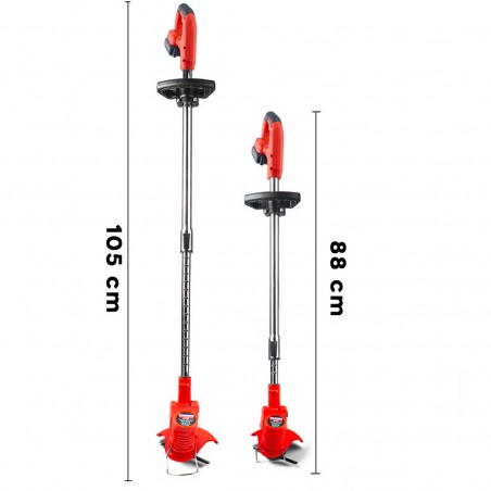 Desbrozadora inalámbrica Doble Batería 36W Cortacésped 18000 Rpm Jardinería