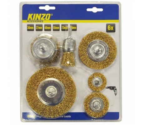 Set accesorios para tornos KINZO 54679 (30 - 37 - 48 - 55 - 73 - 95 mm) 
