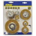 Set accesorios para tornos KINZO 54679 (30 - 37 - 48 - 55 - 73 - 95 mm)  Set accesorios para tornos KINZO 54679 (30 - 37 - 48 - 55 - 73 - 95 mm)