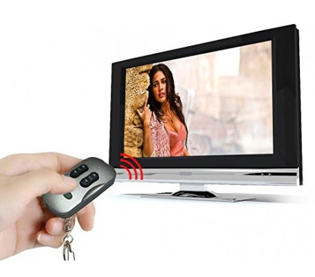 Llavero 2 en 1 con función mando a distancia para la TV - Color plata 1092