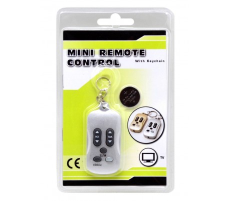 Llavero 2 en 1 con función mando a distancia para la TV - Color plata 1092