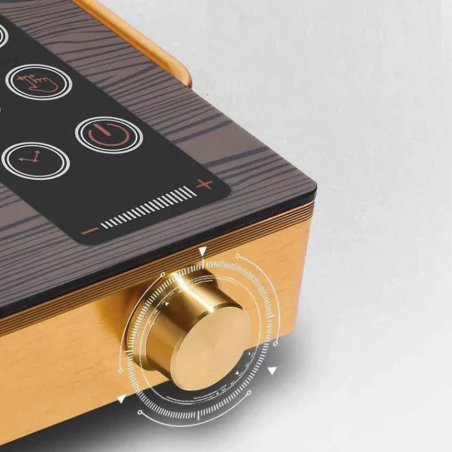 Placa inducción eléctrica portátil de 2200 W con controles táctiles pantalla LED