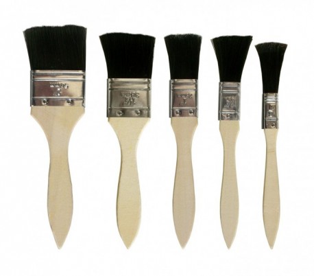 Set de 5 brochas profesionales para barnizar y pintar 79303