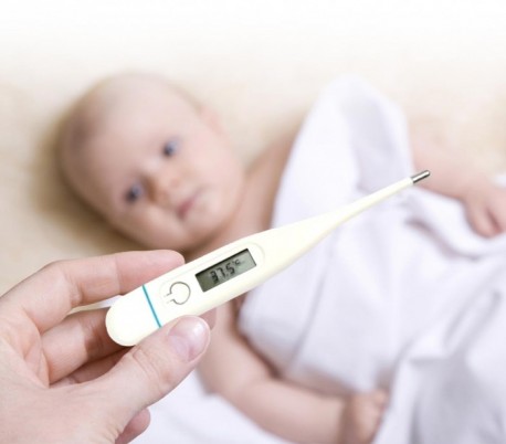 Termómetro digital con pantalla LCD + Funda de regalo para el cómodo transporte - Óptimo para bebés COMFORT AID