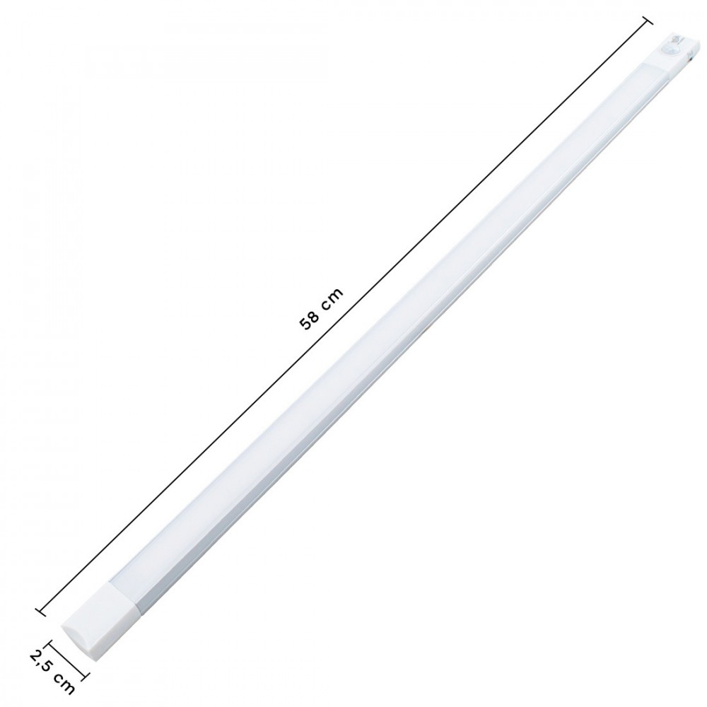 Tira 48 LED luz fría para armario 58cm con...