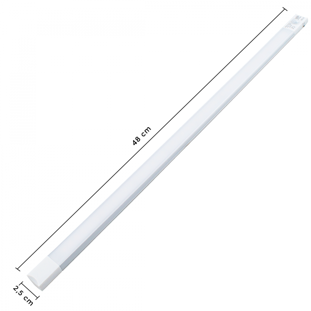 Tira 38 LED luz natural para armario 48cm...
