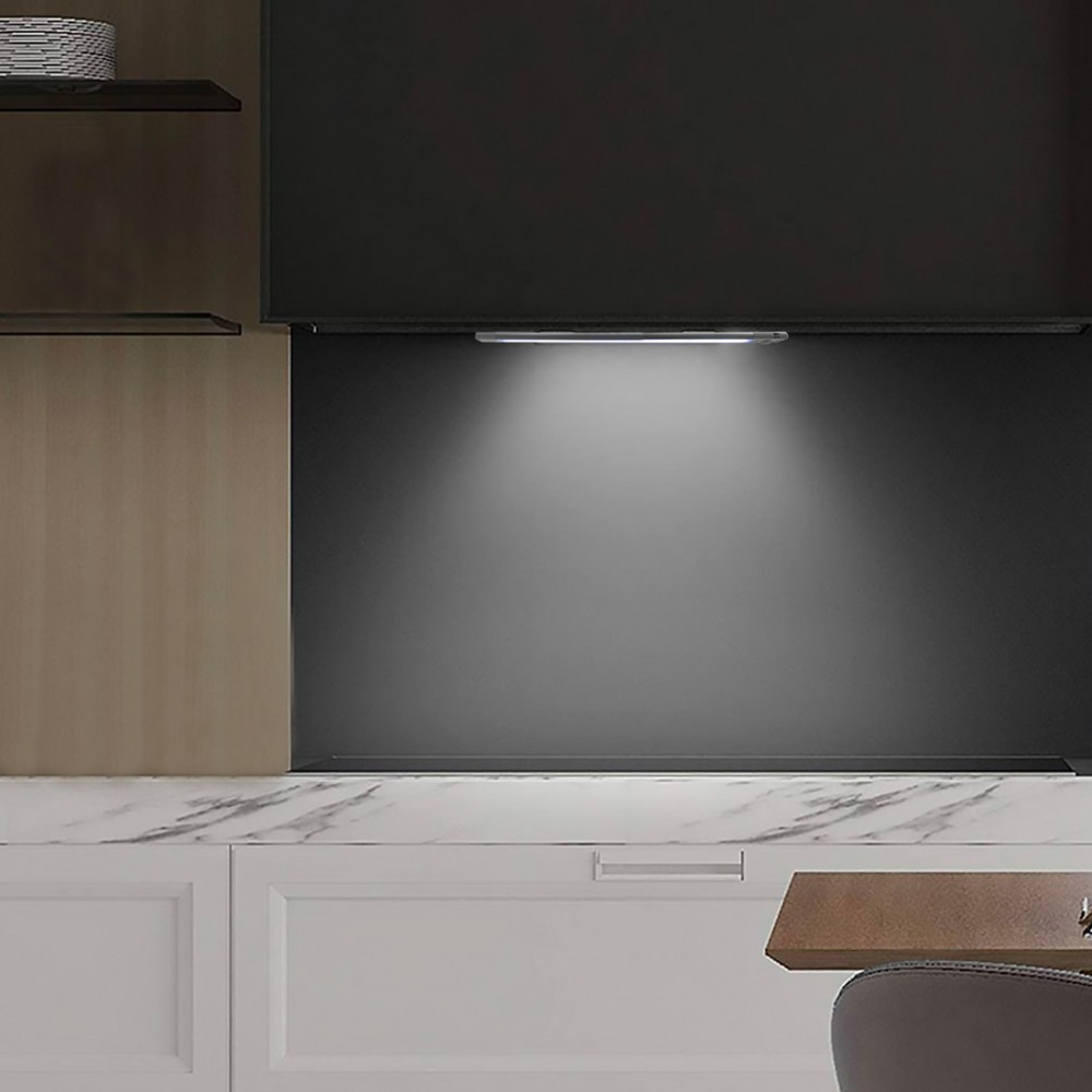 Tira 28 LED luz blanca para armario 38cm sensor...