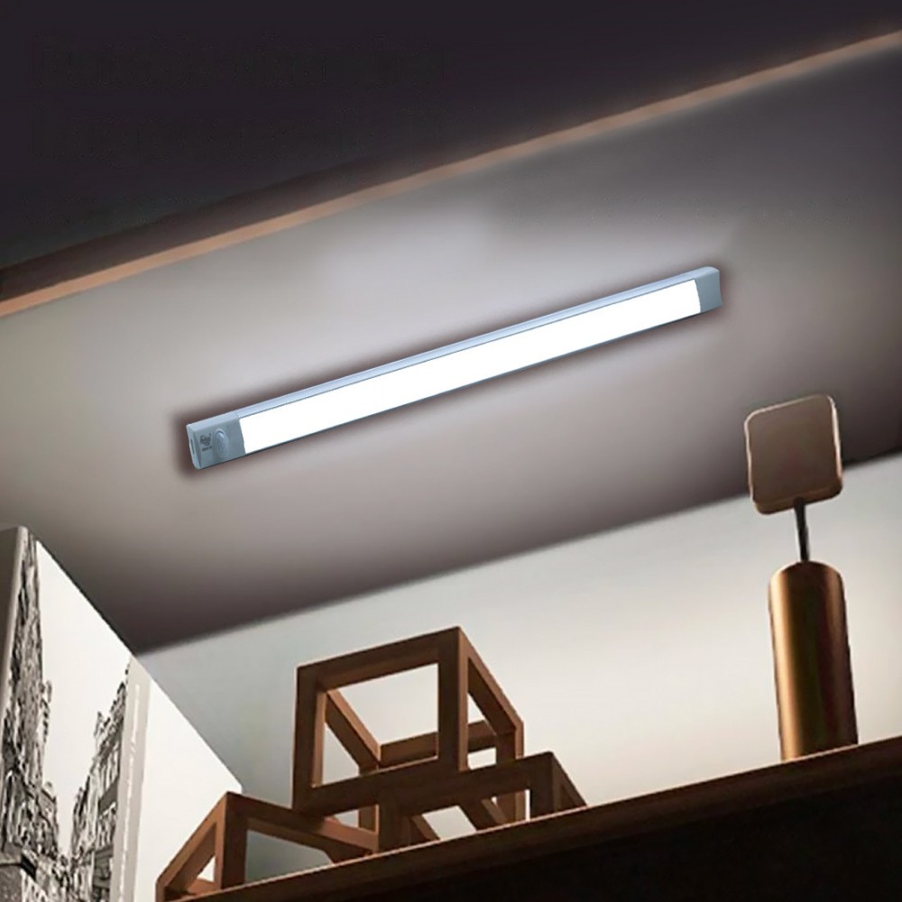 Tira 28 LED luz blanca para armario 38cm sensor...