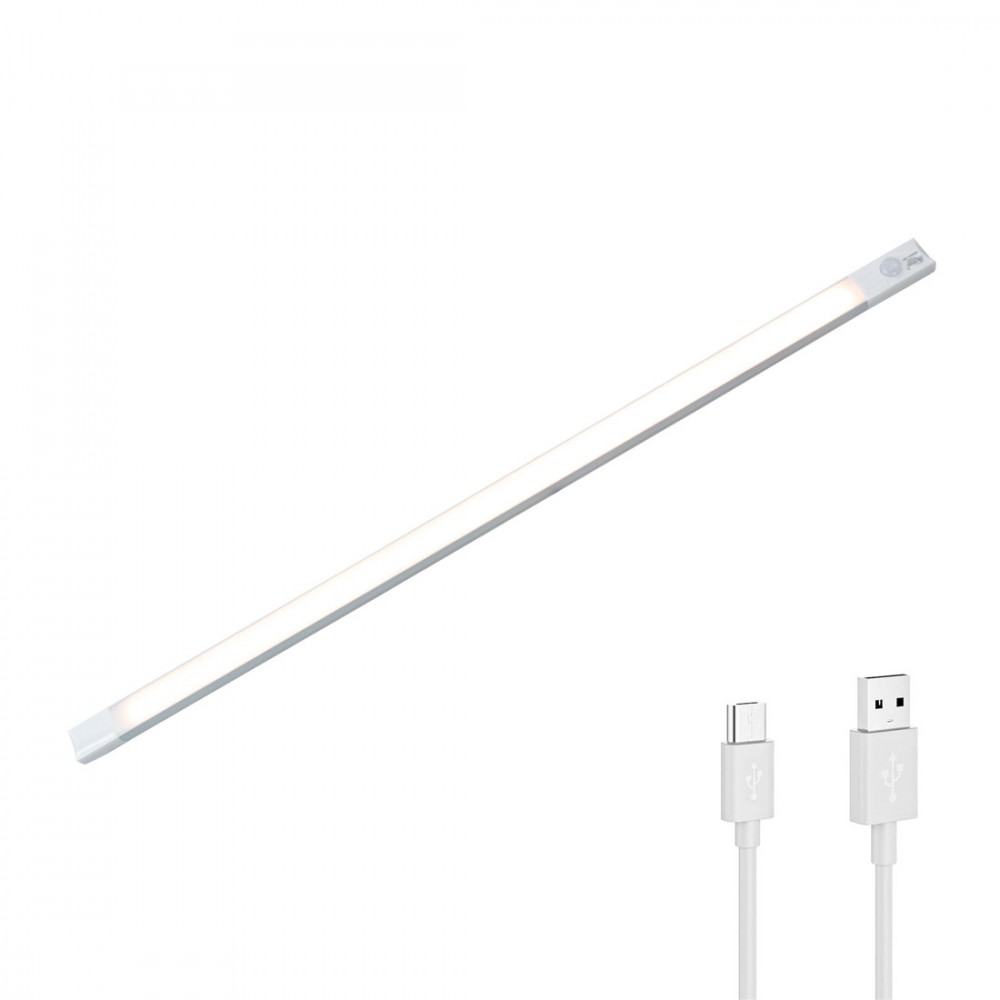 Tira 28 LED luz cálida para armario 38cm sensor...