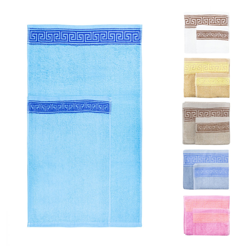 Set 12pcs toallas baño 6pcs cara 6pcs invitados...