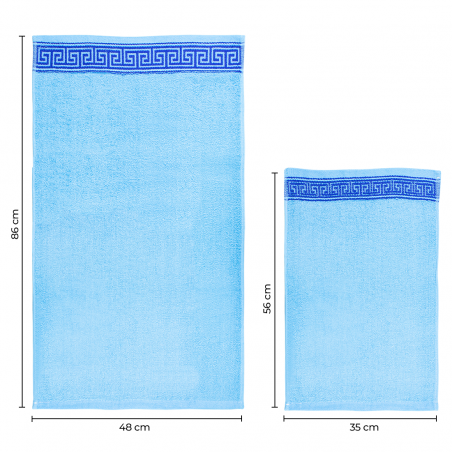 Set 12pcs toallas baño 6pcs cara 6pcs invitados extra absorbente varios colores