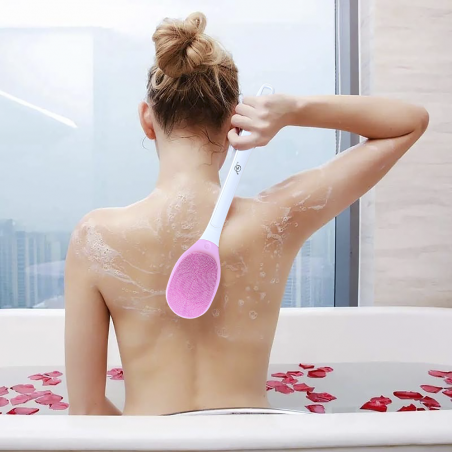 Cepillo de baño vibración eléctrica para masaje corporal a prueba de agua IPX7