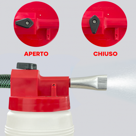 Limpiador rociador para manguera de jardín para cristal completo con boquilla