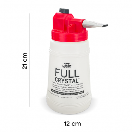 Limpiador rociador para manguera de jardín para cristal completo con boquilla