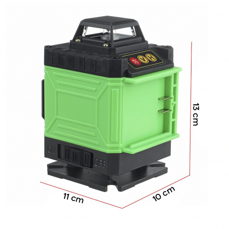 Cruz de nivel láser verde 16 líneas autonivelante 360° Horizontal Vertical