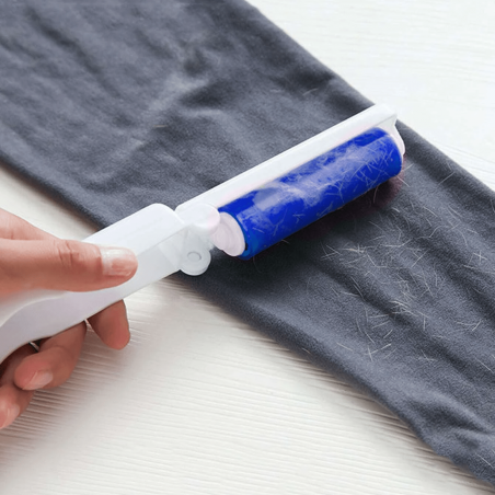 Removedor de pelusas adhesivo viscosa reutilizable removedor de pelo mascotas