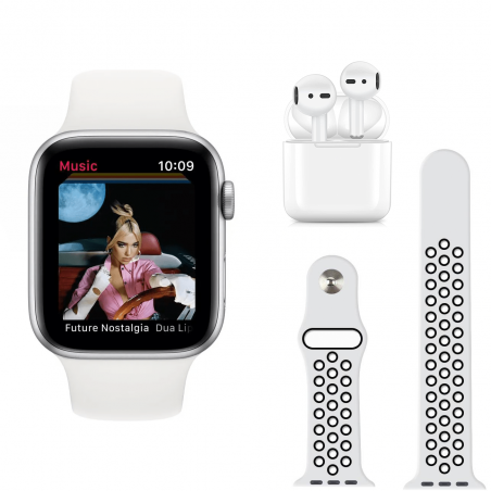 Smartwatch W26 PRO MAX Serie 8 con auriculares y correa deportiva dual Fitness