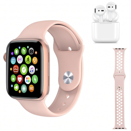 Smartwatch W26 PRO MAX Serie 8 con auriculares y correa deportiva dual Fitness