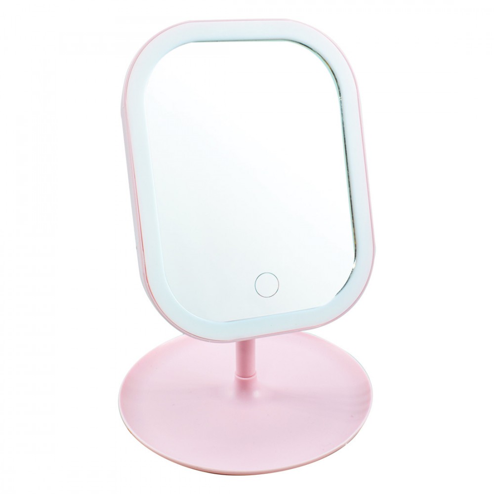 Espejo cosmético iluminado con luz LED táctil...