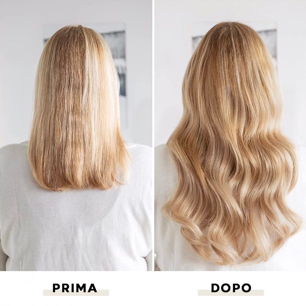 Extensión 4 clips rubio oscuro ondulado largo...