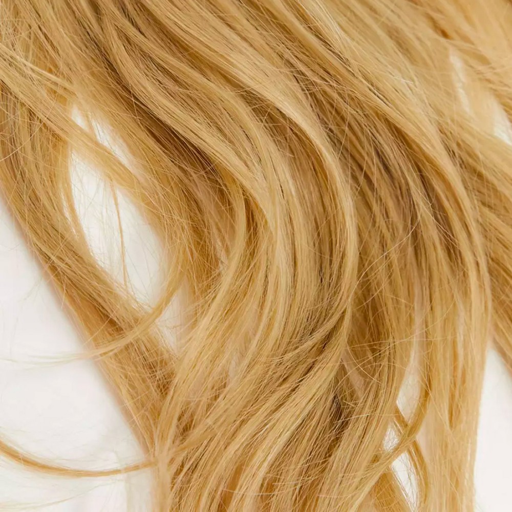 Extensión 4 clips rubio oscuro ondulado largo...