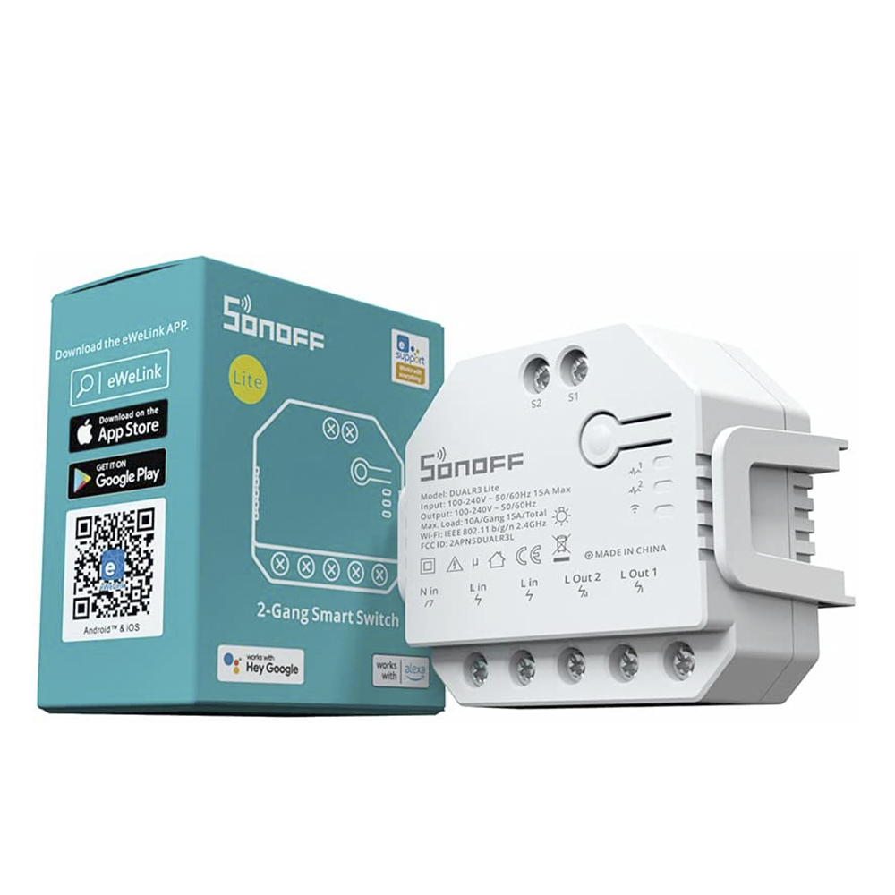 Sonoff dual R3 Lite Smart Switch Luz programable con redes duales