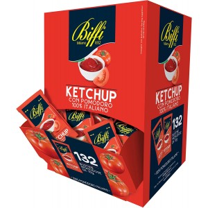 Ketchup BIFFI 132 Sobres Monodosis con Tomate 100%...